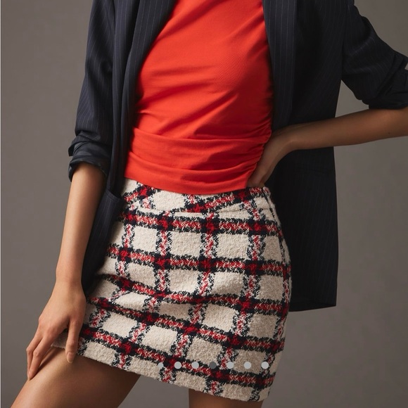 Brand NEW* English Factory Tweed Mini Skirt - Picture 3 of 7